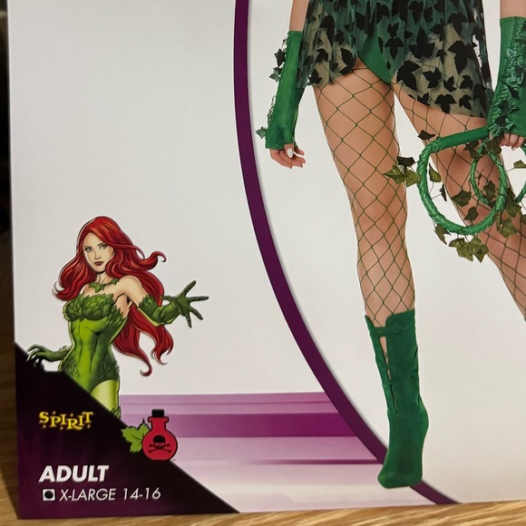 Poison Ivy bodysuit Halloween costume size XL - Picture 4 of 4